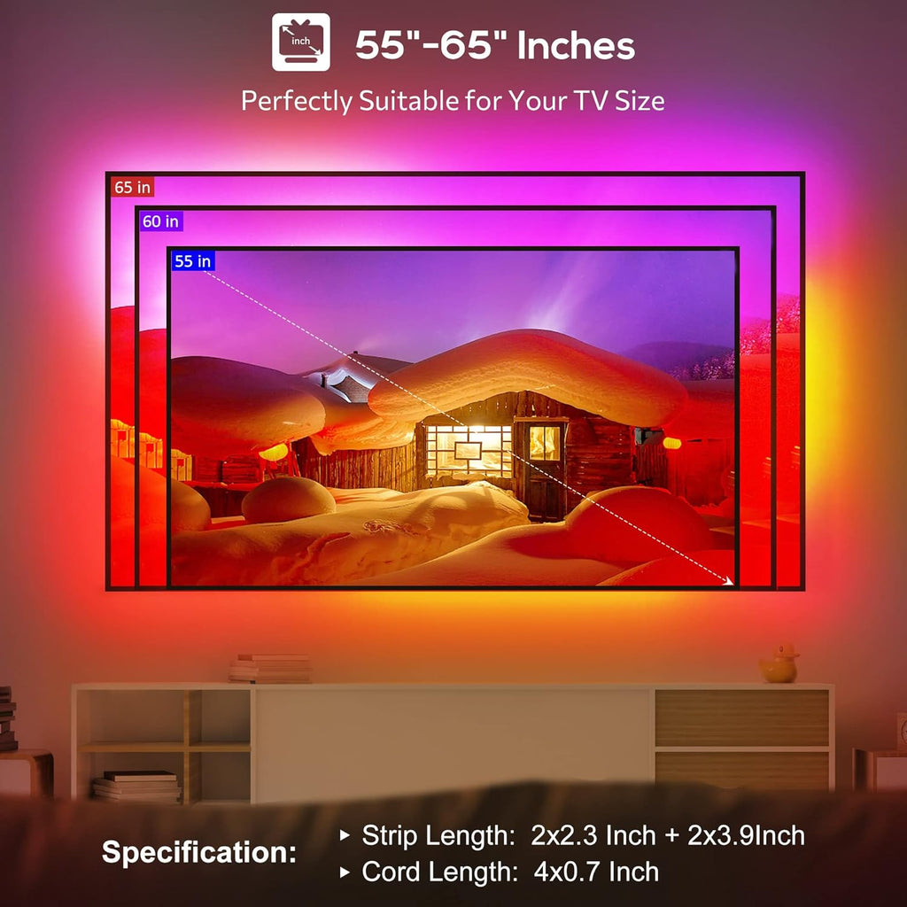 LED TV Backlight for 55-65 Inch, 12.5ft, Pack of 2 U454183