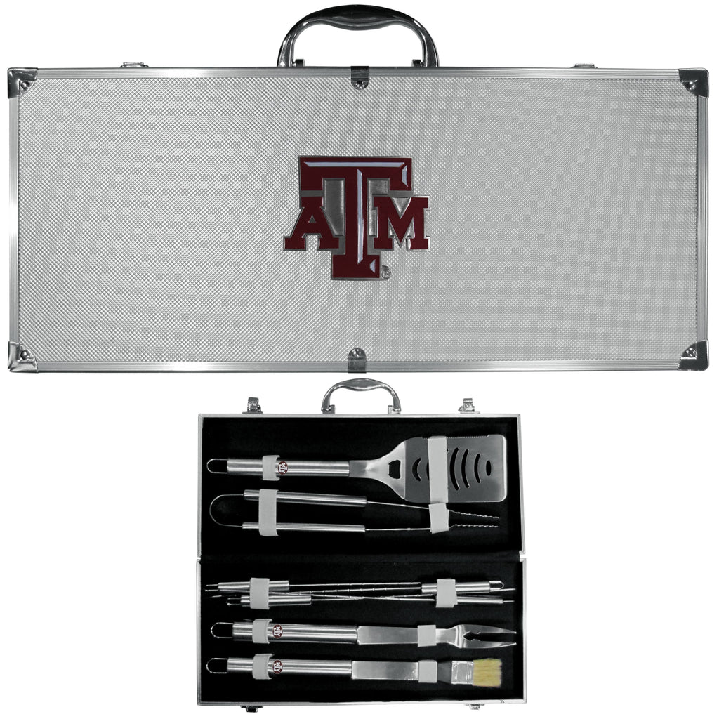 8 PC Stainless Steel BBQ Set with Metal Case G411240