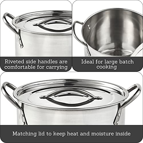 16qt Stainless Steel Stock Pot F34972
