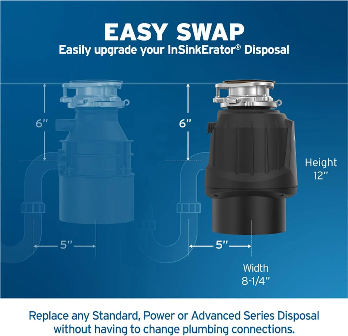1 HP Continuous Feed Garbage Disposal S985