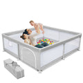 Large Gray Baby Playpen Q398662