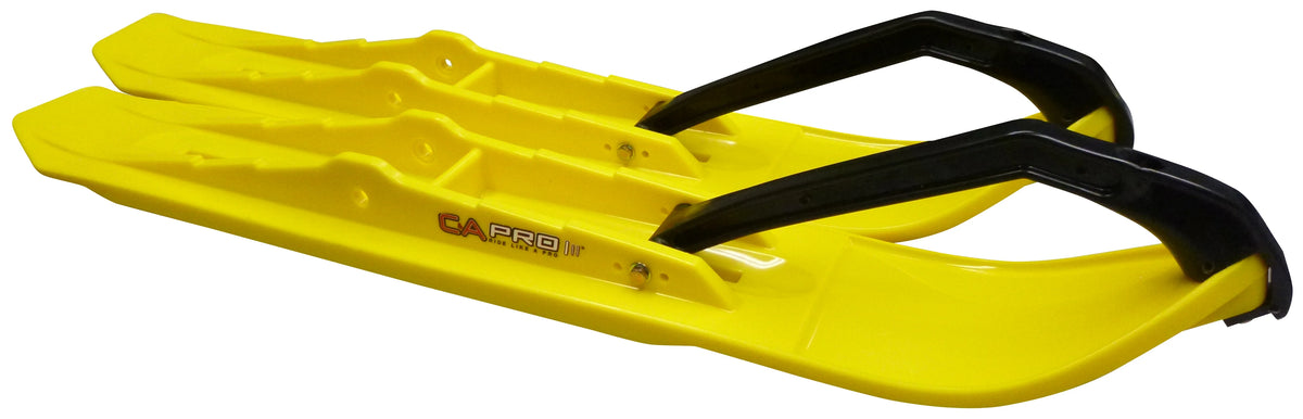 Yellow XCS Snowmobile Skis with 6" Shaper Bars Complete Kit X401682