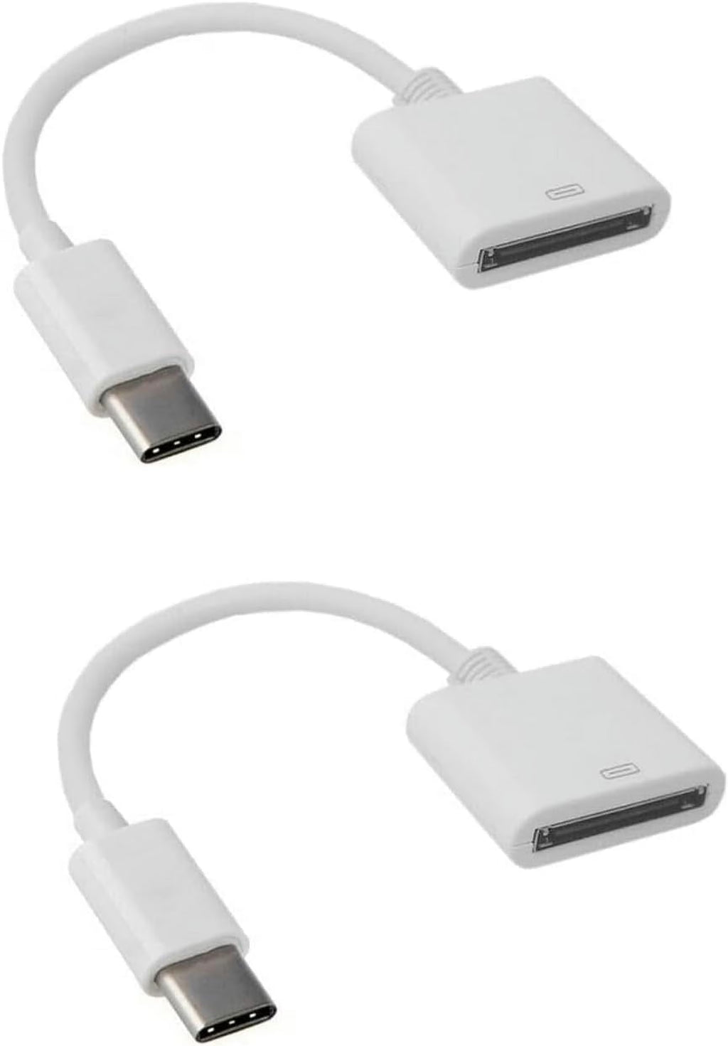 White 30pin Female to USB 3.1 Type-C Sync Data Charging Adapter Cables Y647406