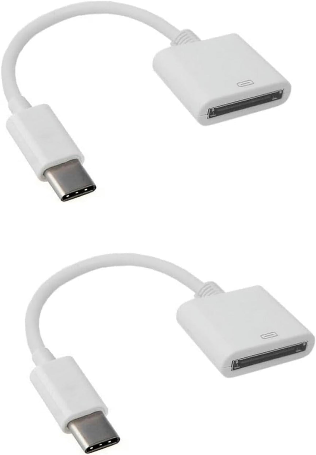 White 30pin Female to USB 3.1 Type-C Sync Data Charging Adapter Cables Y647406