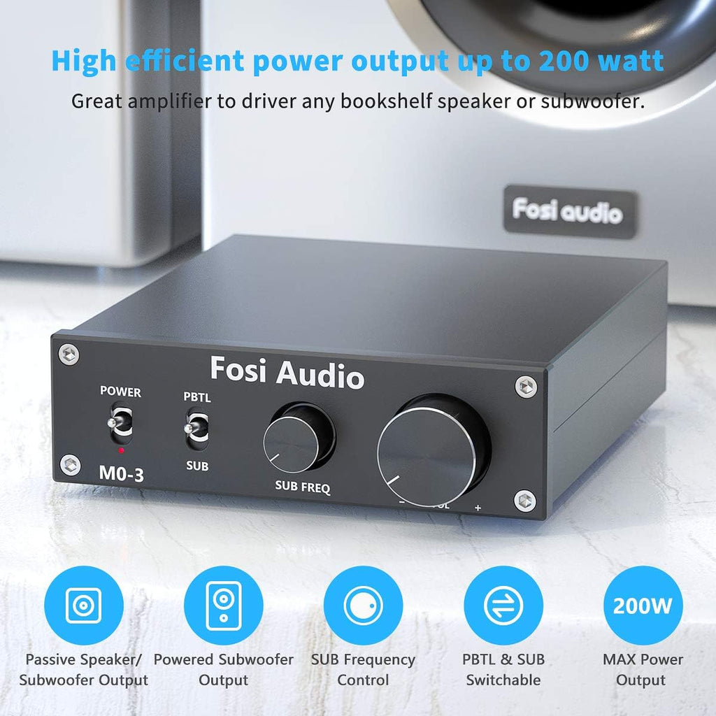 200 Watt Mini Mono Subwoofer Amplifier Pack of 2 Q19616
