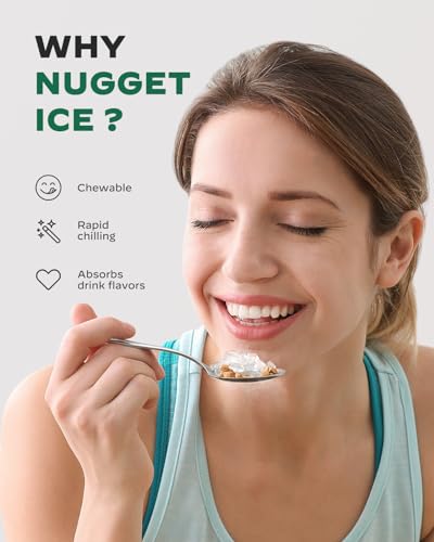 Nugget Pebble Ice Maker Countertop with Self-Cleaning K906104
