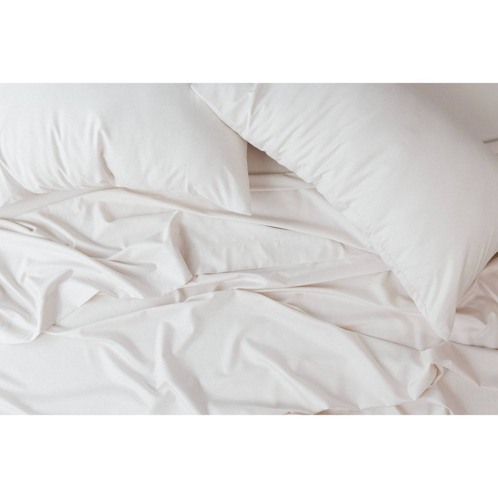 King 6pc 300 Thread Count Percale Sheet Set Ivory O571