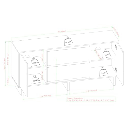 Oak Sideboard with Drawers Q8805