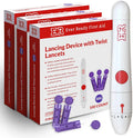 First Aid Lancing Device with 100 30 Gauge Twist Lancets 3 Pack U691