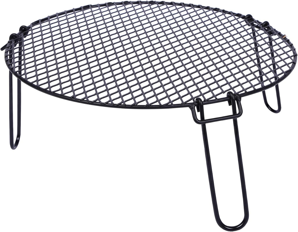 Folding Campfire Grill Steel Grate N8675