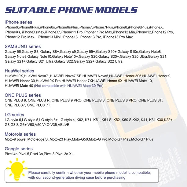 Waterproof Protective Case for Phones Up to 6.9 Inch L7572