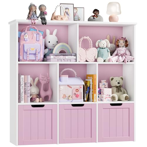 White Toy Storage Organizer with 3 Movable Drawers A881