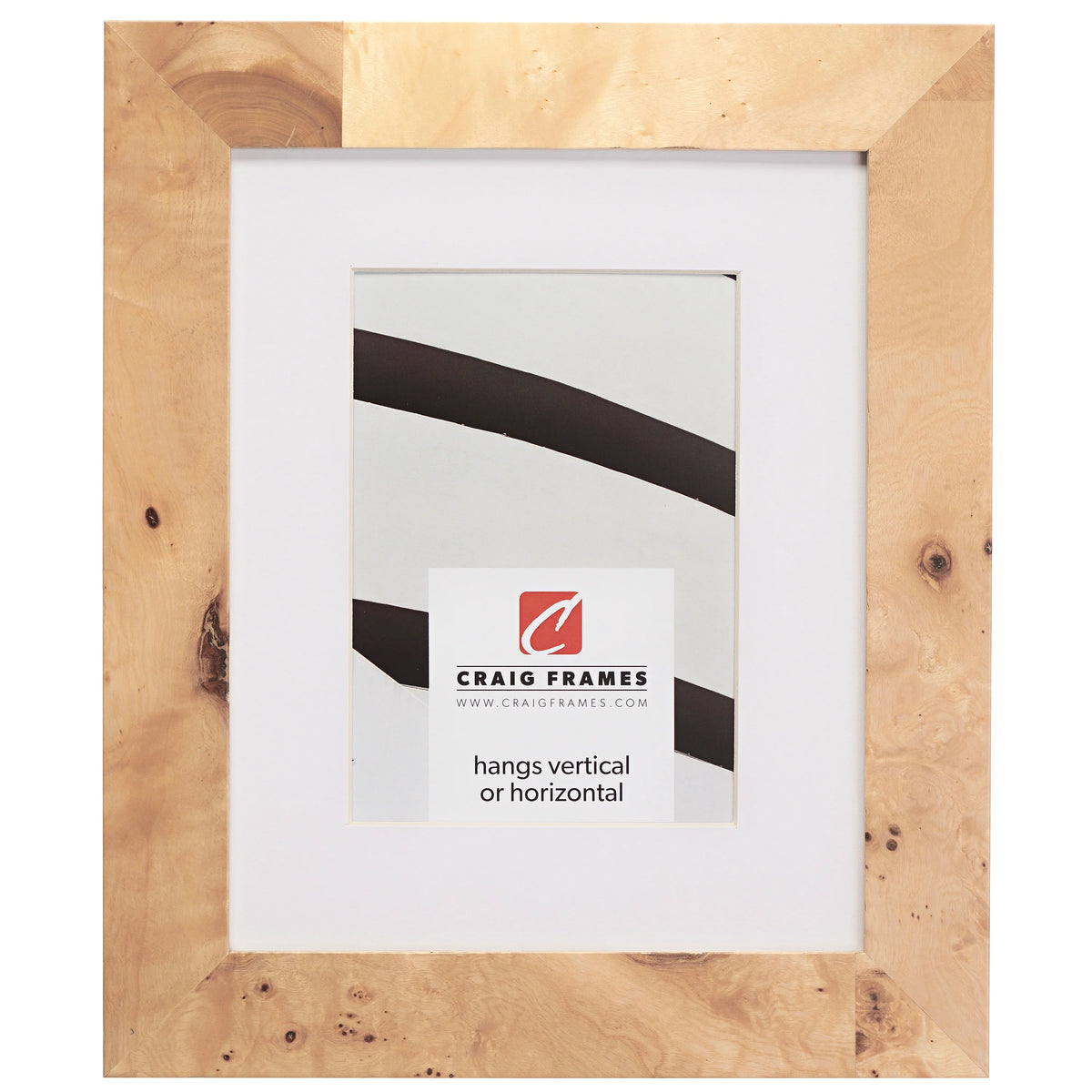 5x7 inch Natural Wood Picture Frame L48061