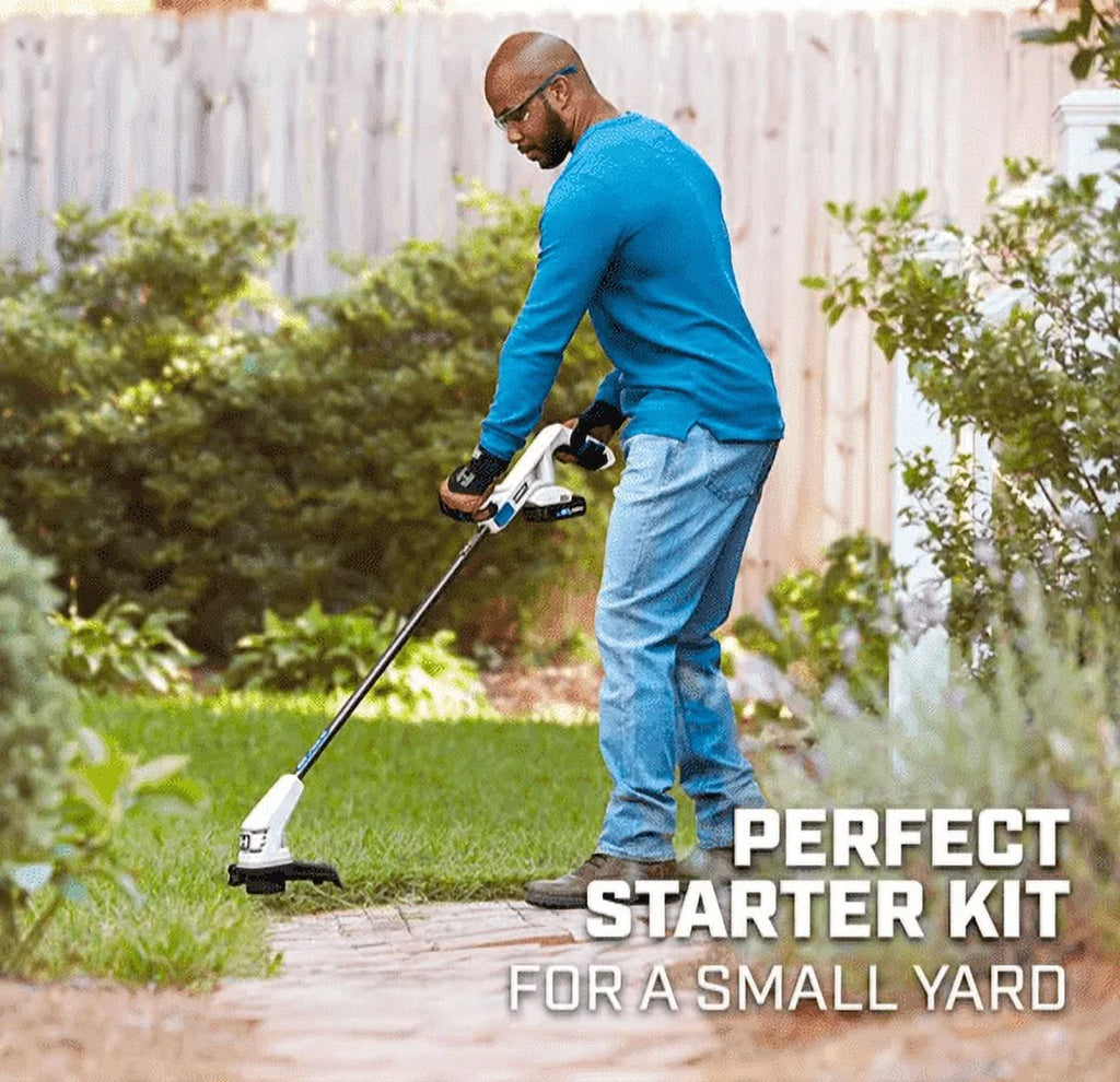 20-Volt 10-inch String Trimmer Leaf Blower Combo Kit R4443