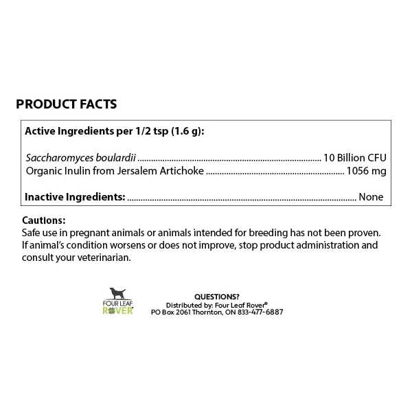 Saccharomyces Boulardii Probiotics for Dogs E96471