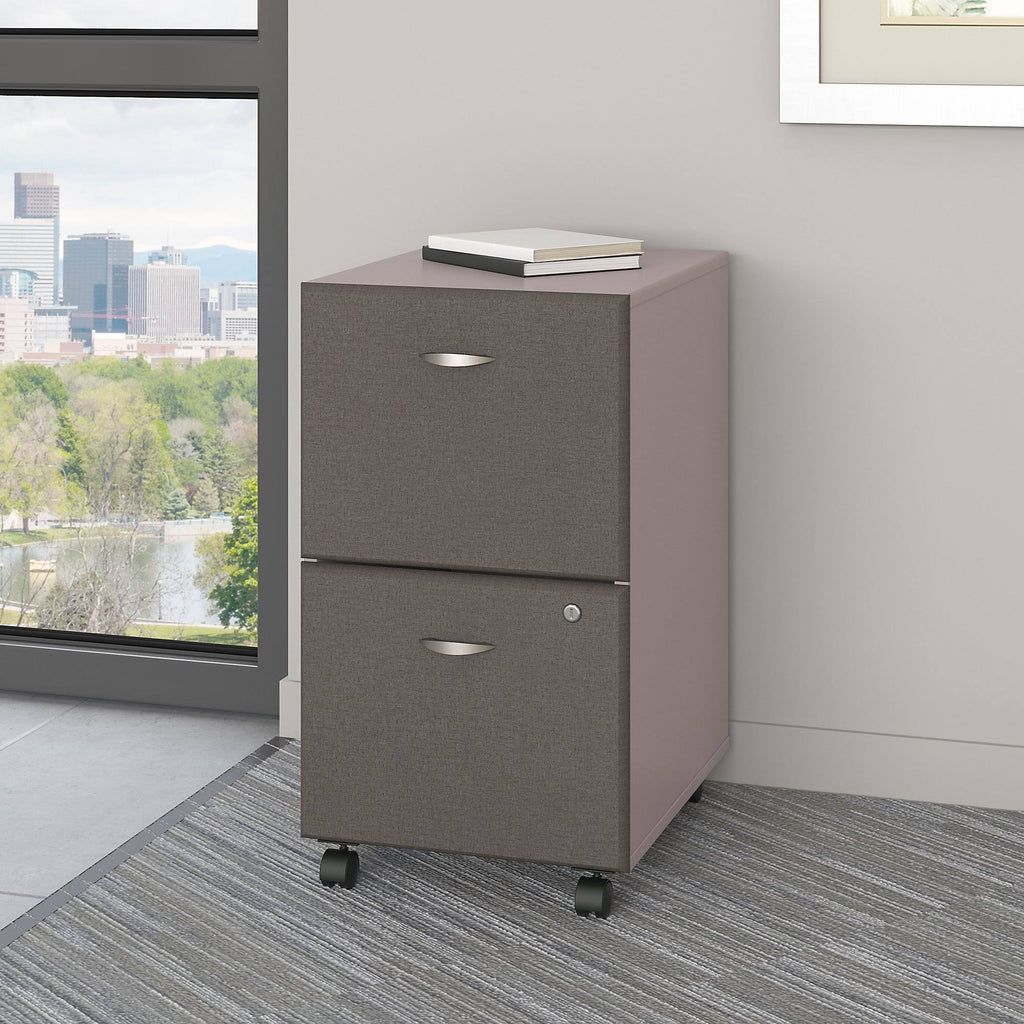 Pewter 2 Drawer Mobile File Cabinet T116337
