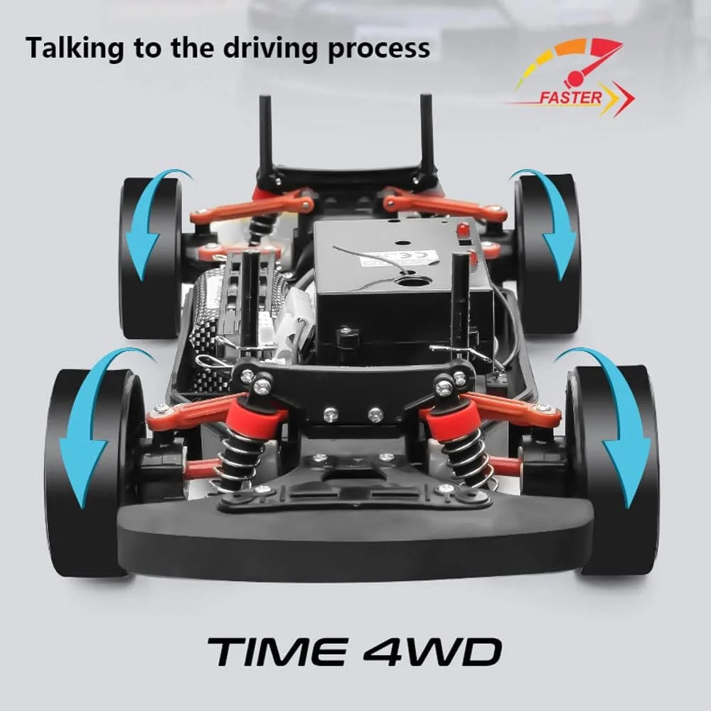 1:10 Scale 4WD Electric Remote Control Racing Car with 2 Batteries F207
