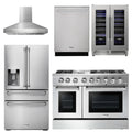 48 Dual Fuel Range, Range Hood, Refrigerator, Dishwasher, Wine Cooler X180175