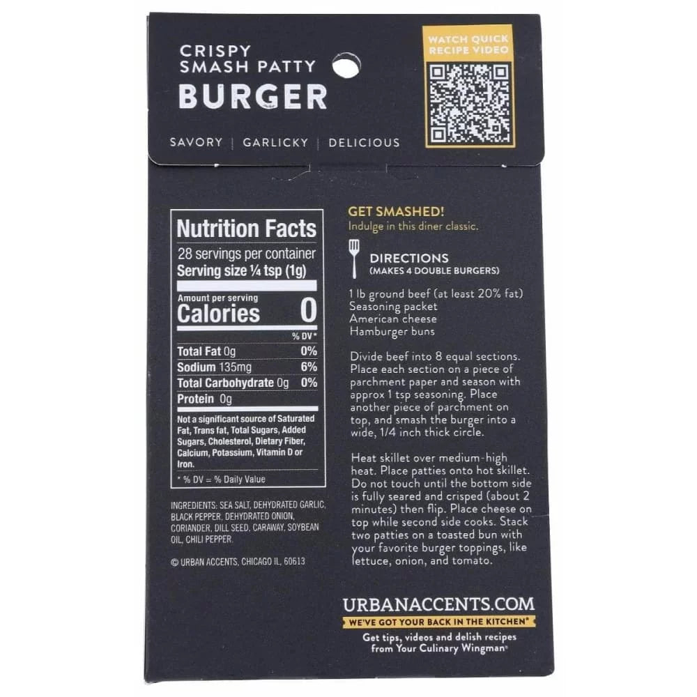 Burger Classic Steakhouse Mix 1 oz Pack of 4 O326