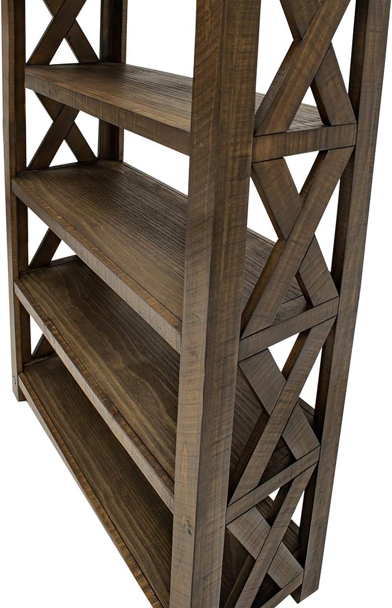 Brown Open Shelf Bookcase P634