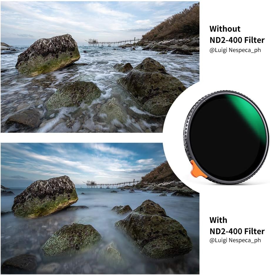 52mm Variable ND Filter ND2-ND400 with Multi-Layer Coatings AGC Glass D62935