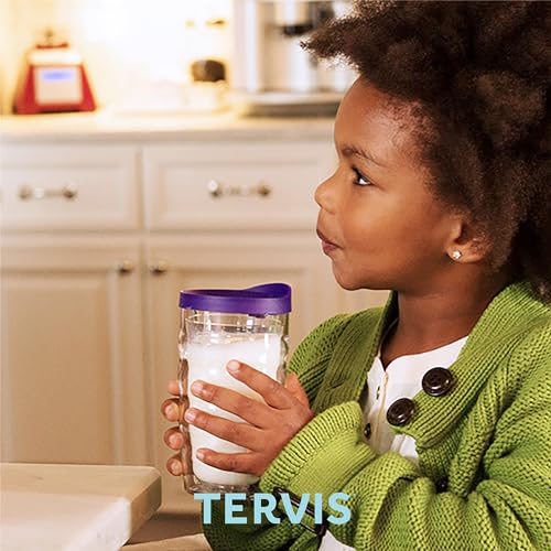 Clear Lidded Double Walled Insulated Tumbler Travel Cup, 24oz 2pk, Blue Lid E236