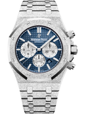 Frosted Gold Chronograph Blue Dial 41mm P9803