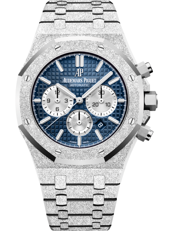 Frosted Gold Chronograph Blue Dial 41mm P9803