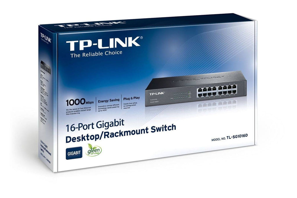 16 Port Gigabit Unmanaged Ethernet Switch H393