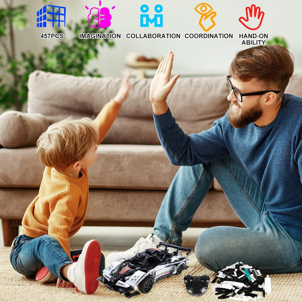 Rechargeable RC & APP Controlled Model Car Building Kit G31422