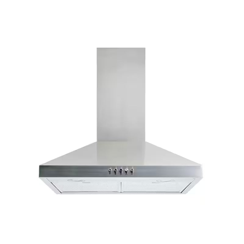 30 in. 350CFM Convertible Pyramid Wall Mount Range Hood in Stainless Steel V8619
