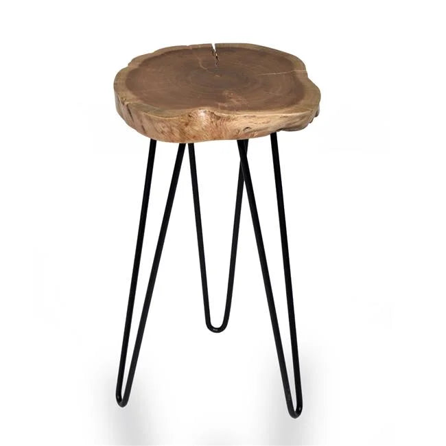 Live Edge Accent Table Top, Black E6080