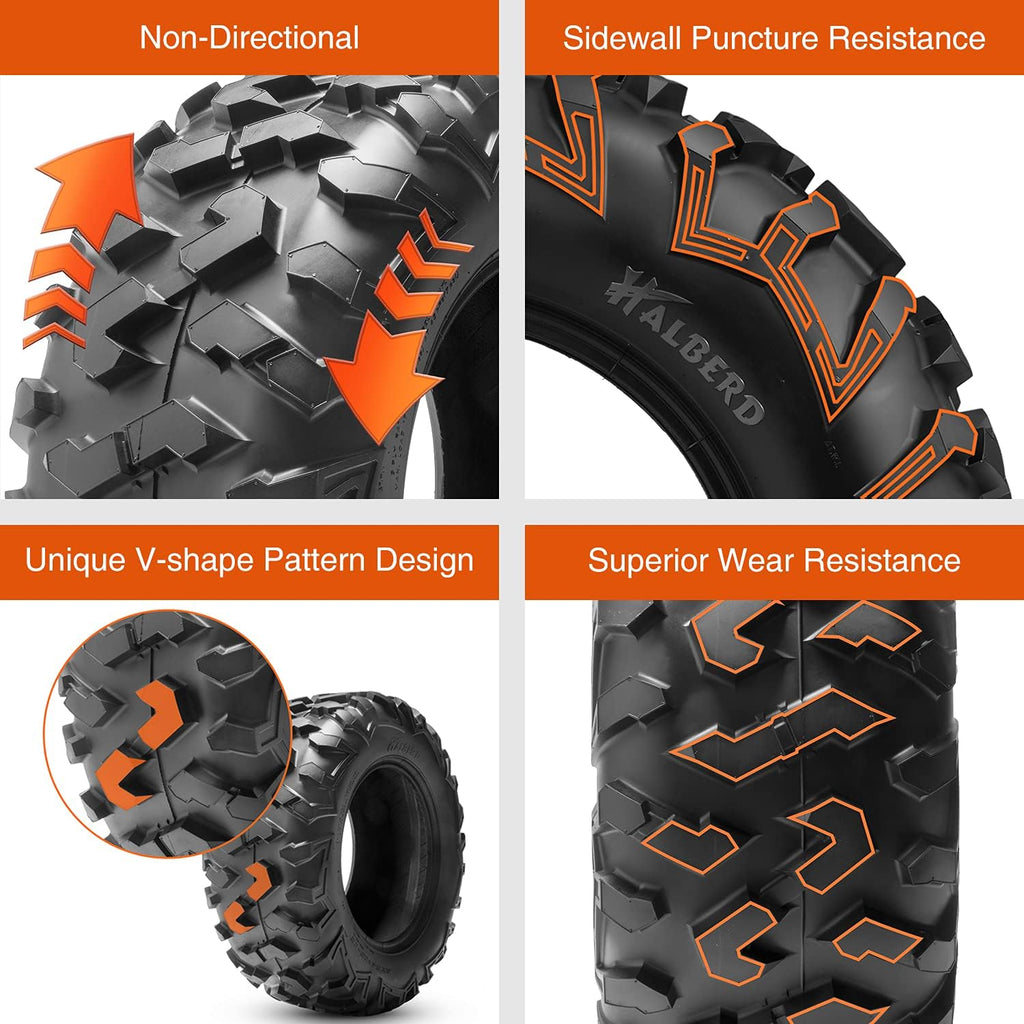 24x8-12 & 24x10-12 6PR All Terrain ATV UTV Tires I780105