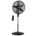 18" DC Motor Pedestal Fan with Remote, Black T450