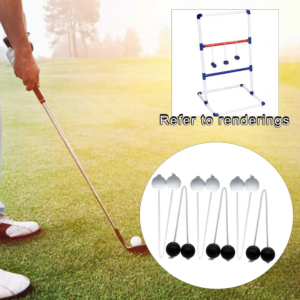 Ladder Throwing Game Outdoor Lawn Yard Beach Game Black and White V5194