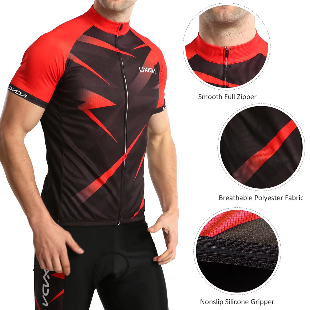 Breathable Padded Cycling Shirt Set X5374