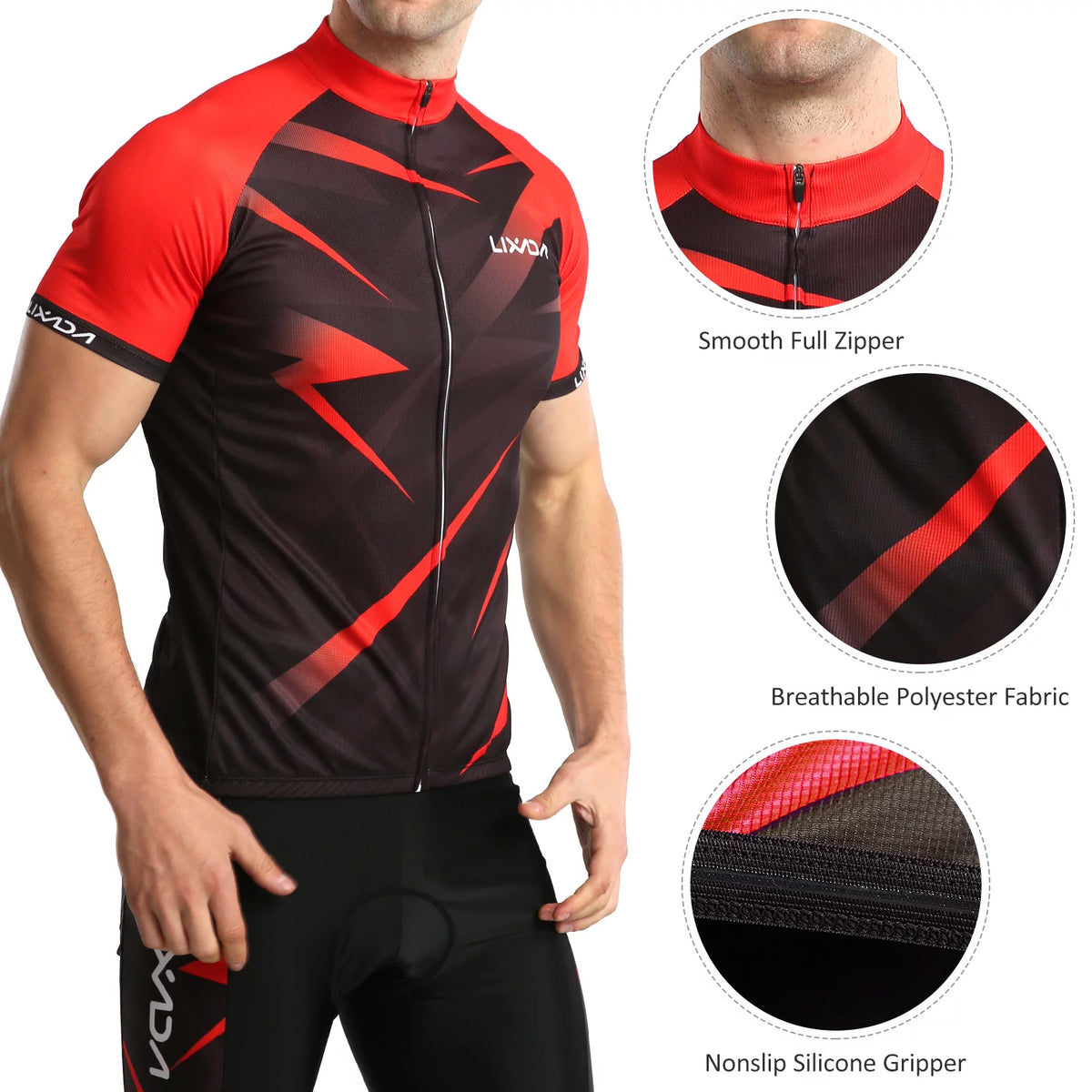 Breathable Padded Cycling Shirt Set X5374