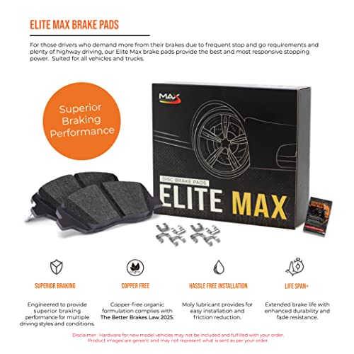 Front & Rear Brake Kit with Ceramic Brake Pads I7437