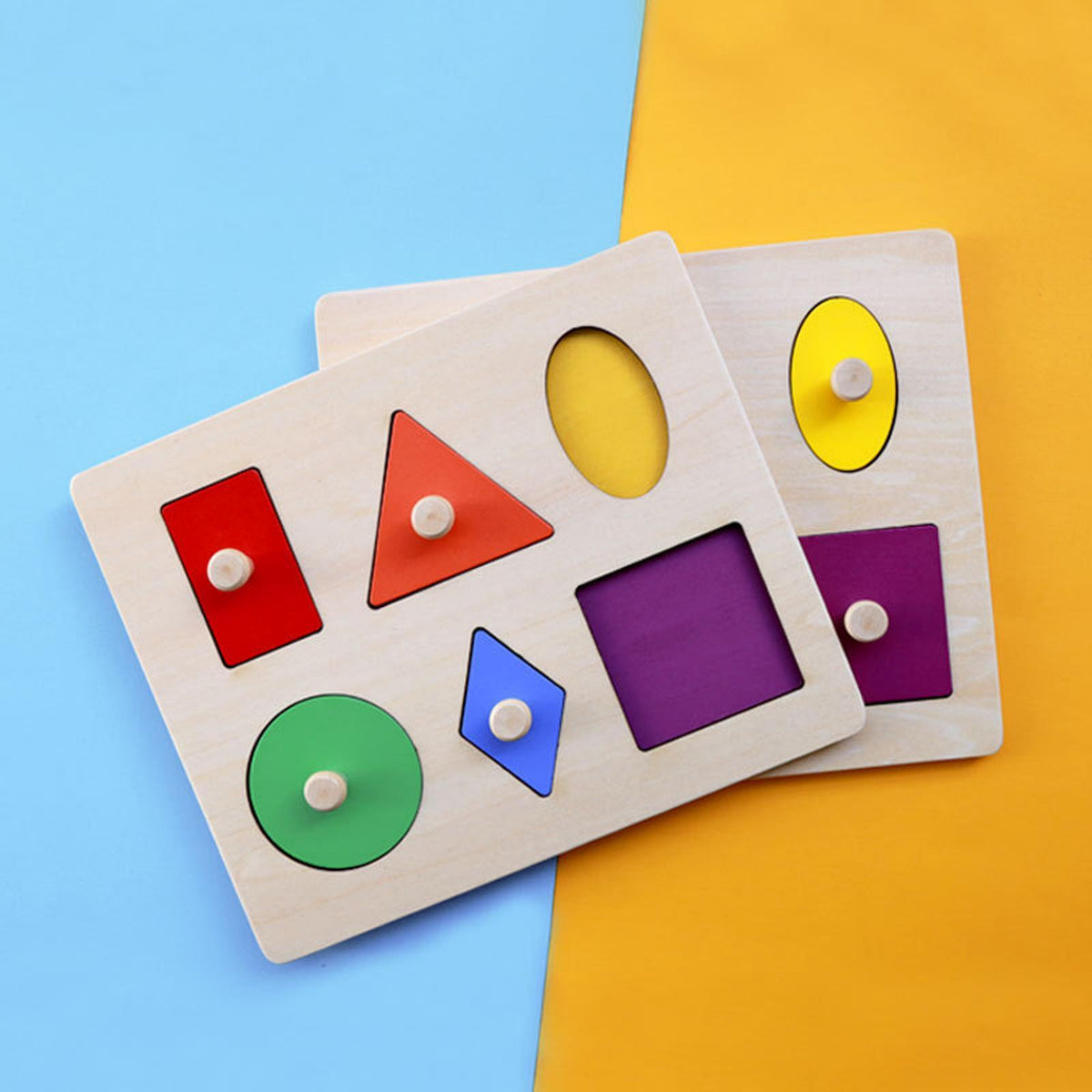 Wooden Shape Puzzles Educational Toy W120