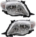 Halogen Combination Headlight Assembly Set for 2009-2010 Toyota Corolla Q7044