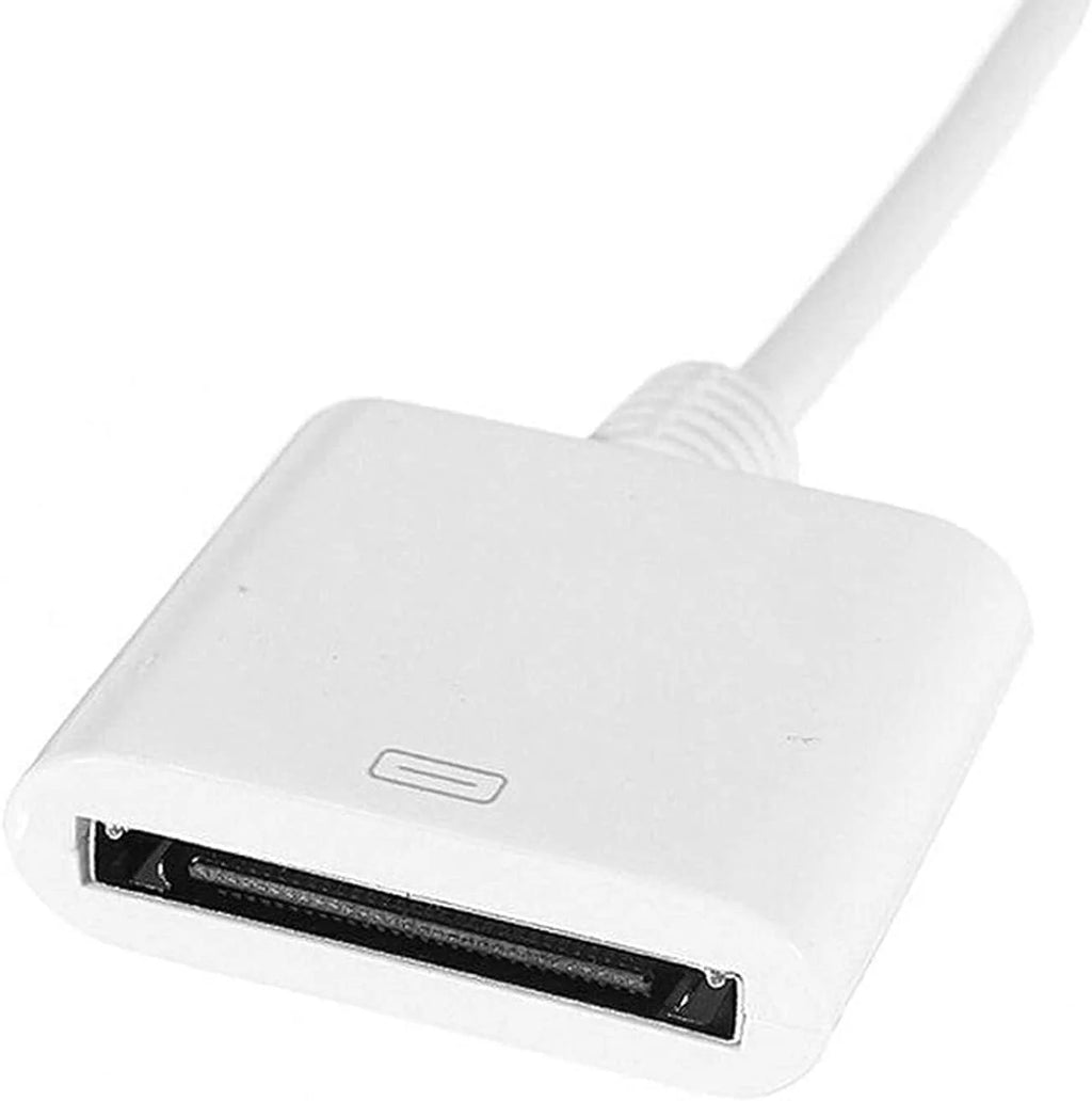 White 30pin Female to USB 3.1 Type-C Sync Data Charging Adapter Cables Y647406