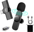 Wireless Lavalier Microphone, USB C, Clip On, Pack of 2 B4537