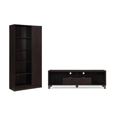 Walnut/Black Entertainment Center H870321