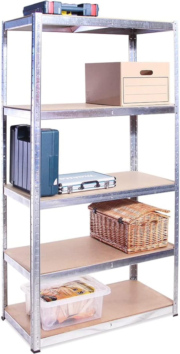Heavy Duty Garage Shelving Units, 71" H x 35" L x 12" W, Blue V661