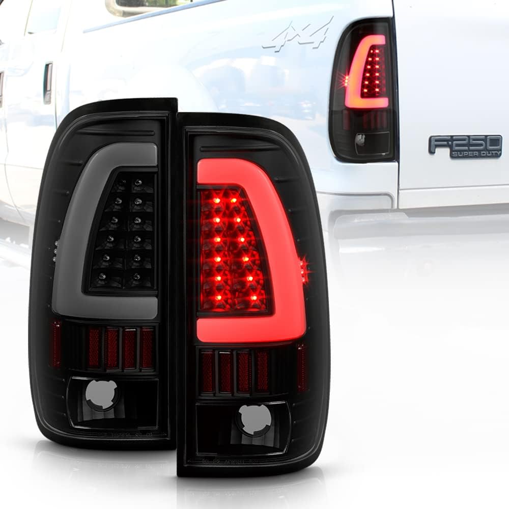 Black Smoke LED Tube Tail Lights Brake Lamps O22757