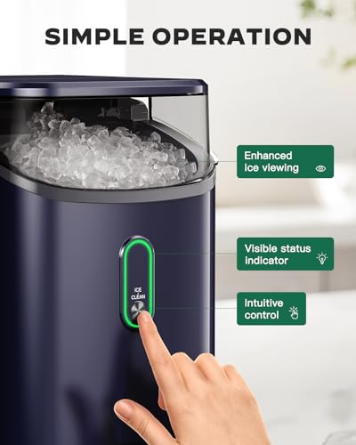 Nugget Pebble Ice Maker Countertop with Self-Cleaning K906104