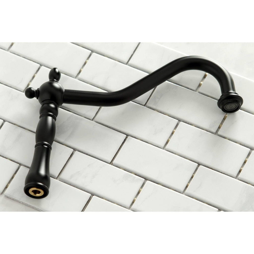 Antique Brass Kitchen Faucet with Brass Sprayer V6413