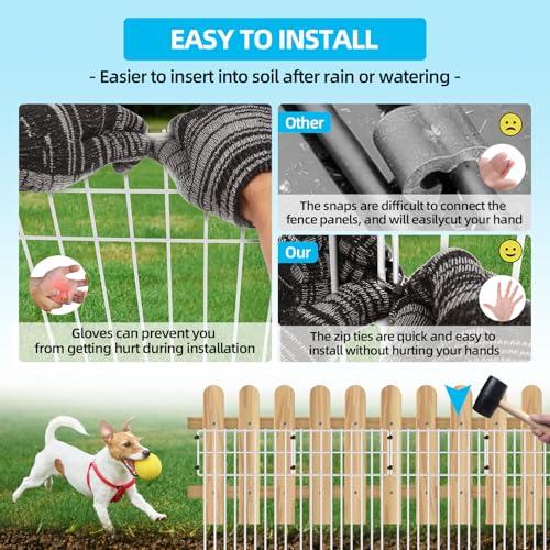 25 Panels 17in x 27ft Rustproof Metal Garden Fencing Animal Barrier C3156