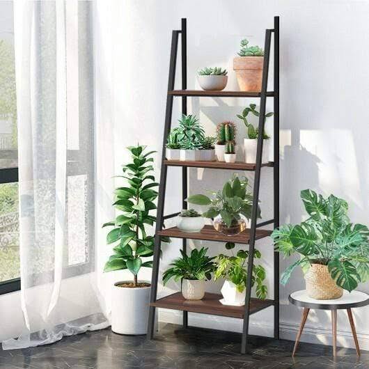 4 Tier Metal Bookcase Bookshelf B31773