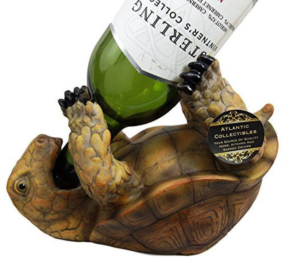 Turtle Wine Bottle Holder Figurine I34951